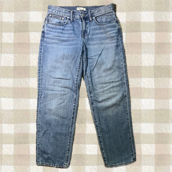 Madewell low-rise baggy straight jeans in enley wash size 28 - Picture 1 of 3